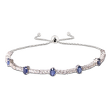 Blue Sapphire Adjustable Bracelet