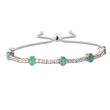 Emerald Adjustable Bracelet