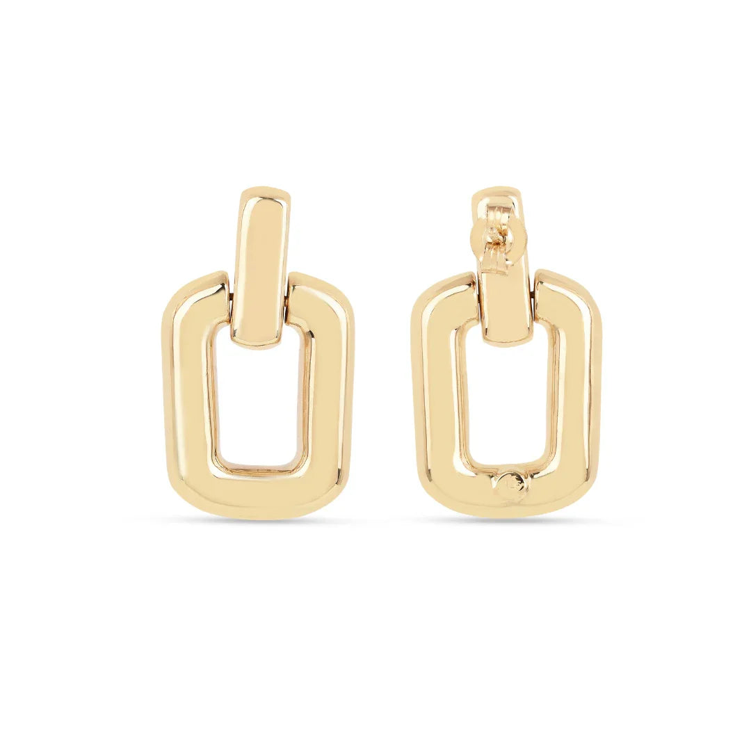 18K Gold Vermeil  Link Earrings
