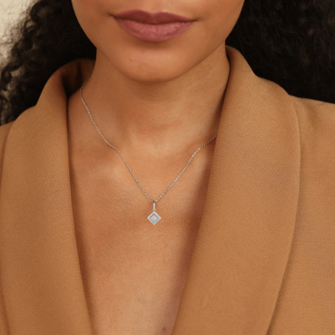 14K white gold pendant design, jewelry gift ideas