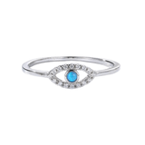 Blue Opal Evil Eye Ring FineColorJewels best gift for girls, best gift for women, Blue opal ring, Christmas gift, dla-dm-discount-all-143240, dla-dm-discount-all-154898, evil eye ring, lab-grown opal, New Year gift, October birthday gift, October birthstone, opal jewelry, rhodium-plated ring, sterling silver ring, Valentine's Day gift