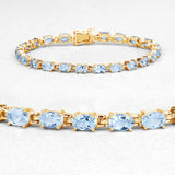 Silver Blue Topaz Bracelet