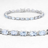 Natural Blue Topaz Bracelet