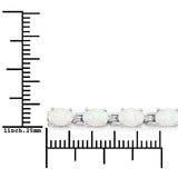 Genuine Created Opal Tennis Bracelet