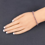 Genuine Pink Amethyst Tennis Bracelet