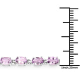 Genuine Pink Amethyst Tennis Bracelet