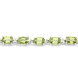 Genuine Green Peridot Tennis Bracelet