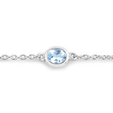 Genuine Blue Topaz By The Yard Bracelet