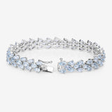 Genuine Aquamarine Tennis Bracelet