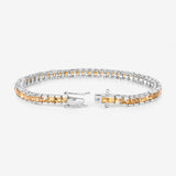 Genuine Yellow Citrine Tennis Bracelet