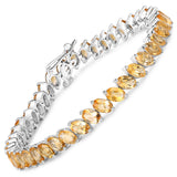 Genuine Yellow Citrine Tennis Bracelet