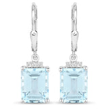 Blue Topaz Dangle Earrings