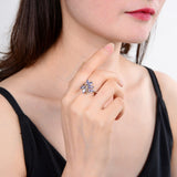 Model in Tanzanite ring