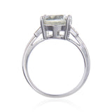 Green Amethyst Chunky Ring