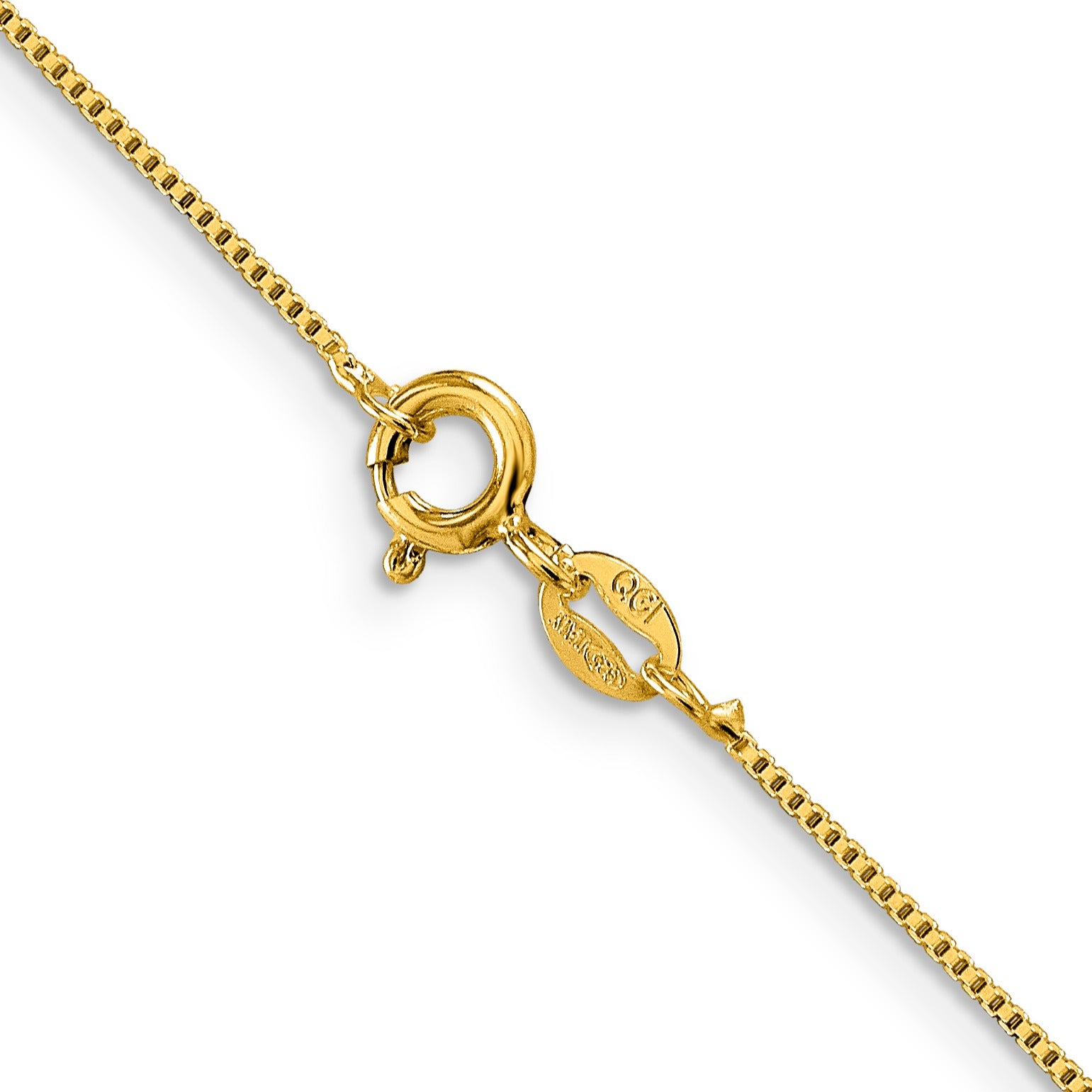 0.8 mm Gold-plated Sterling Silver Box Chain 20 inch
