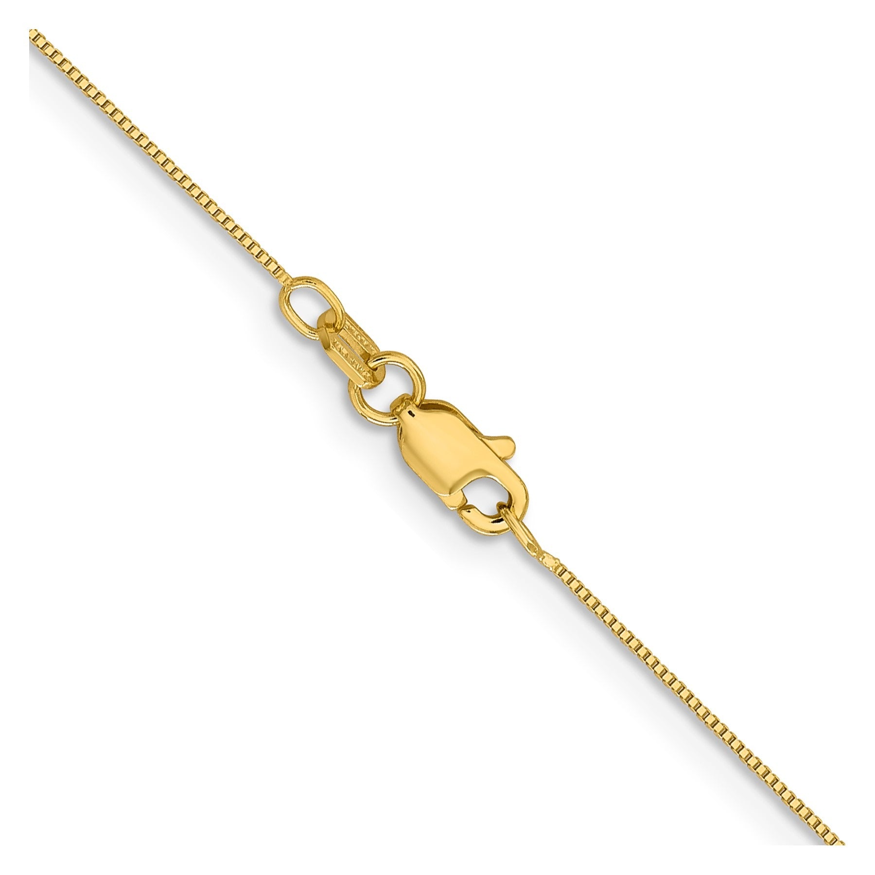 0.5 mm 14k Gold Box Chain with Lobster Clasp