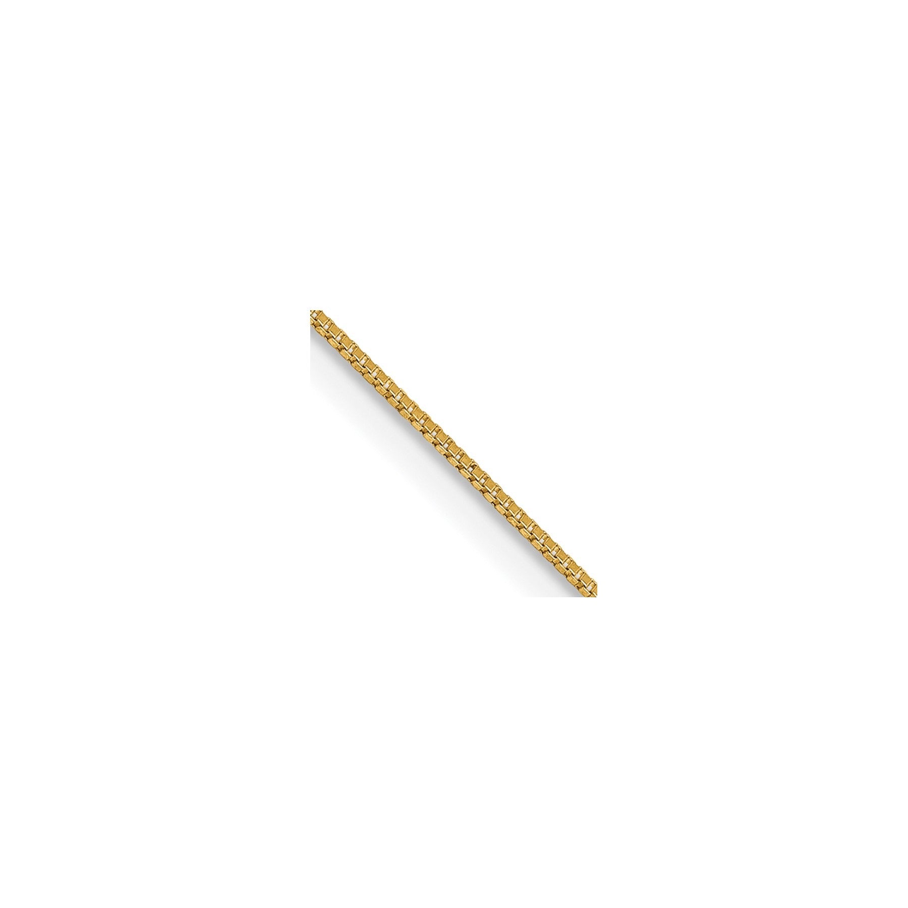 0.5 mm 14k Gold Box Chain with Lobster Clasp