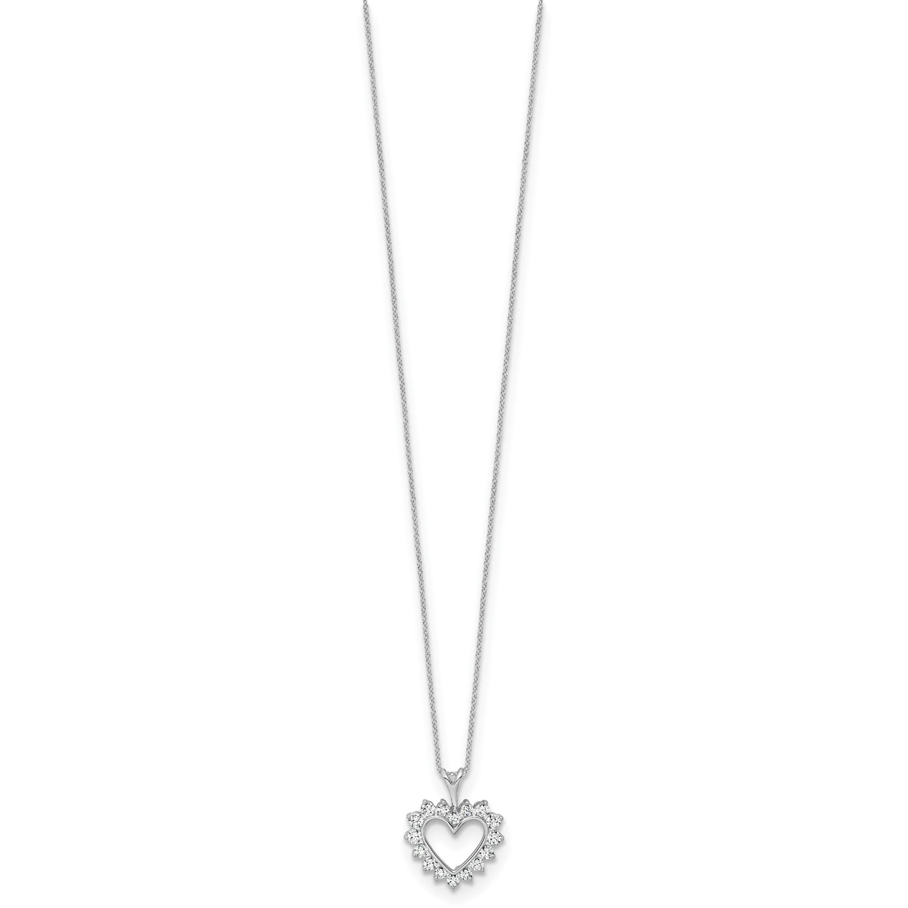 1/2 carat Lab Grown Diamond Heart Necklace