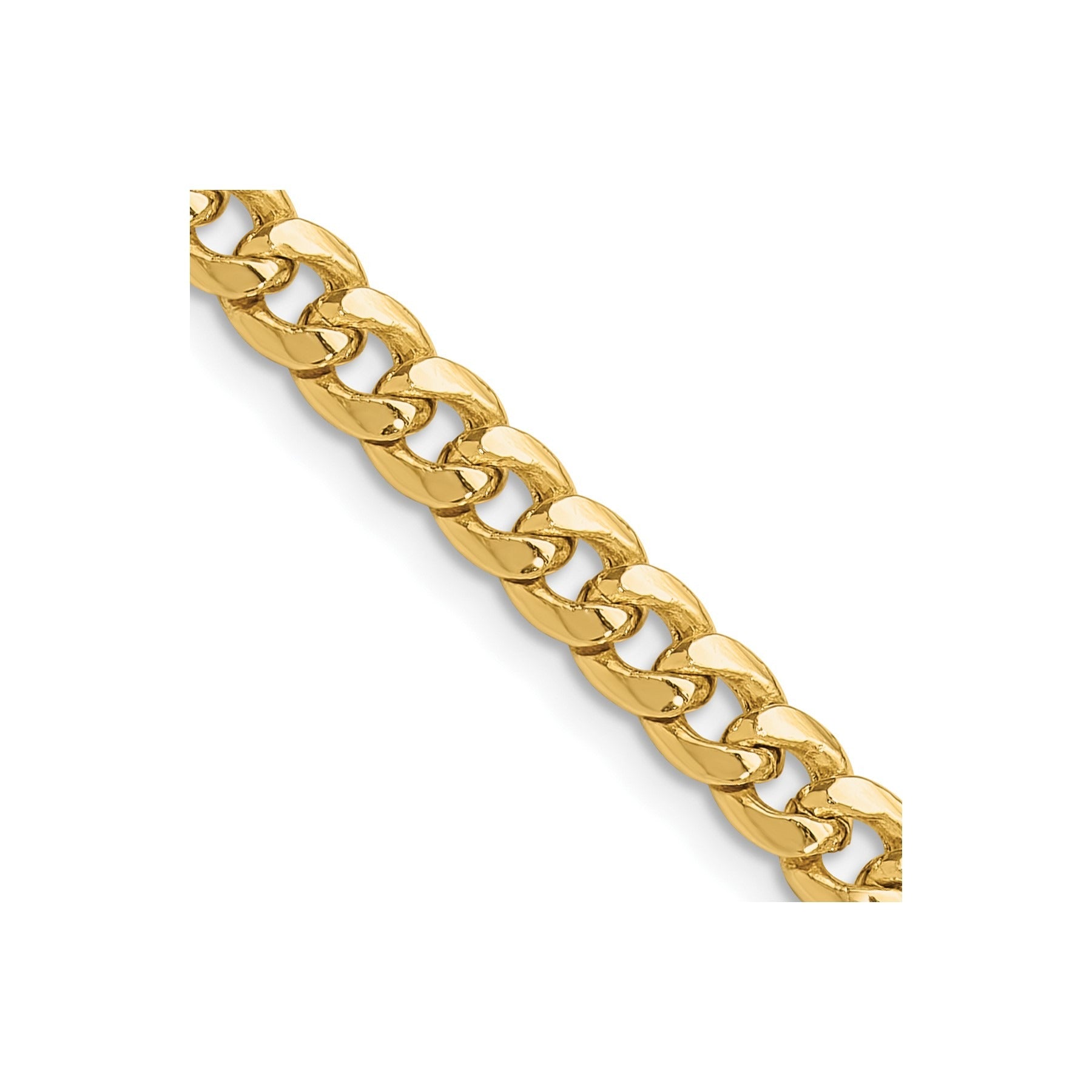 14k Gold Miami Cuban Chain Necklace 22 inch