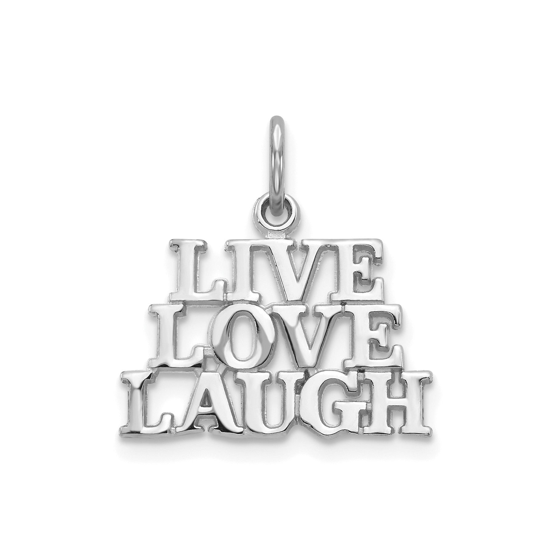 14k Gold Live Love Laugh Charm