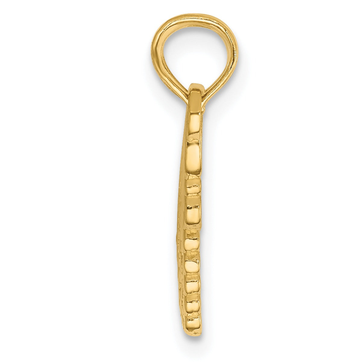 14K Solid Gold Break-Apart Charm Pendant for Couple Fine Color Jewels