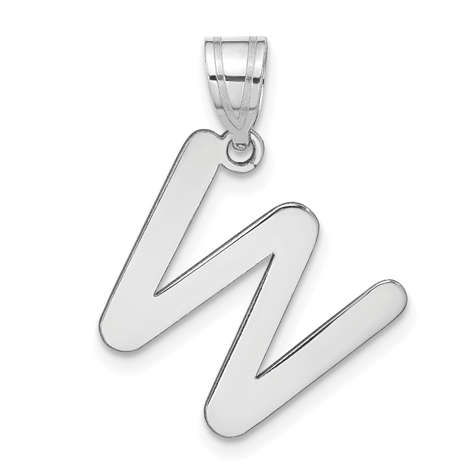 14K Gold Bubble Letter Initial Pendant Fine Color Jewels