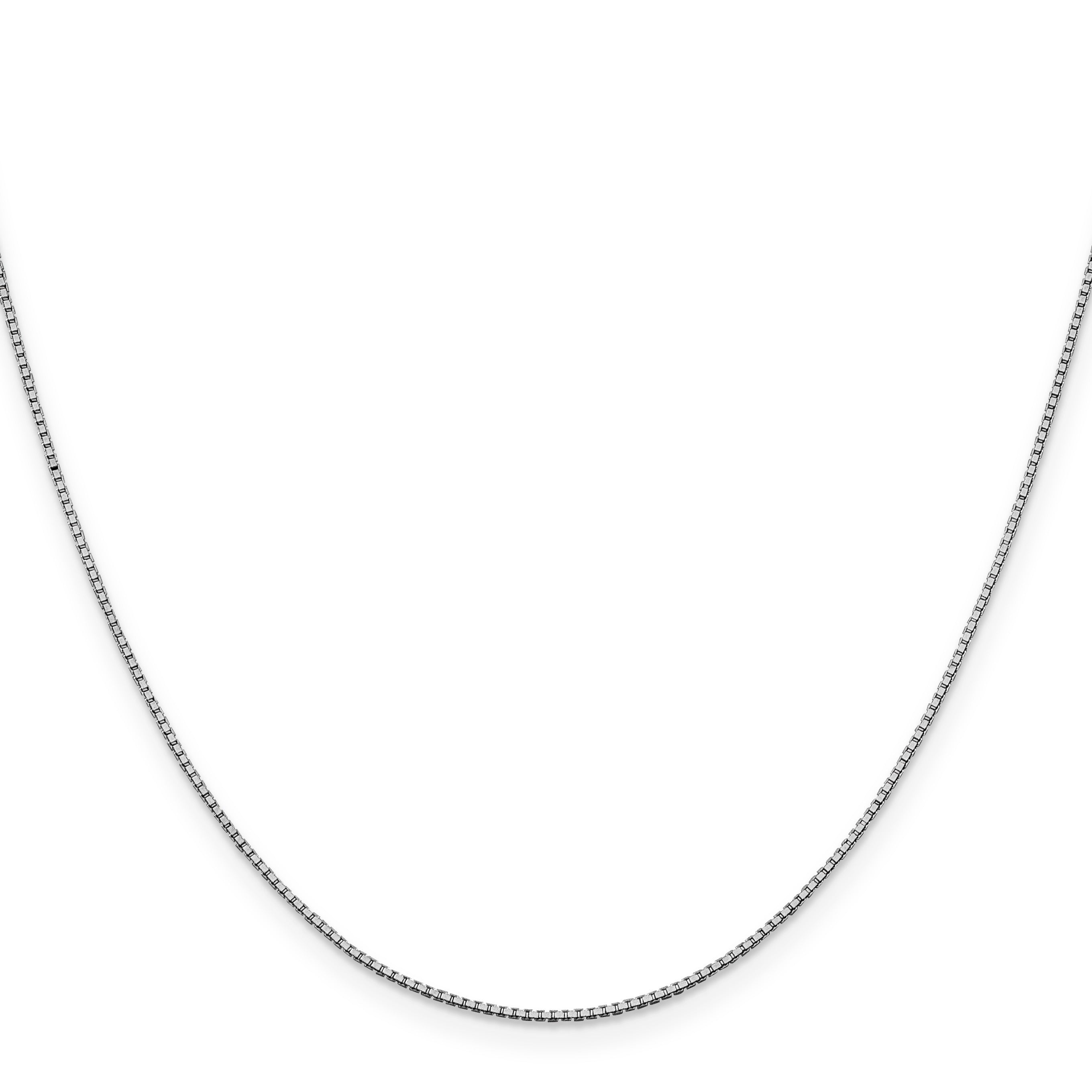 1 mm Solid Gold Box Chain 18 inch