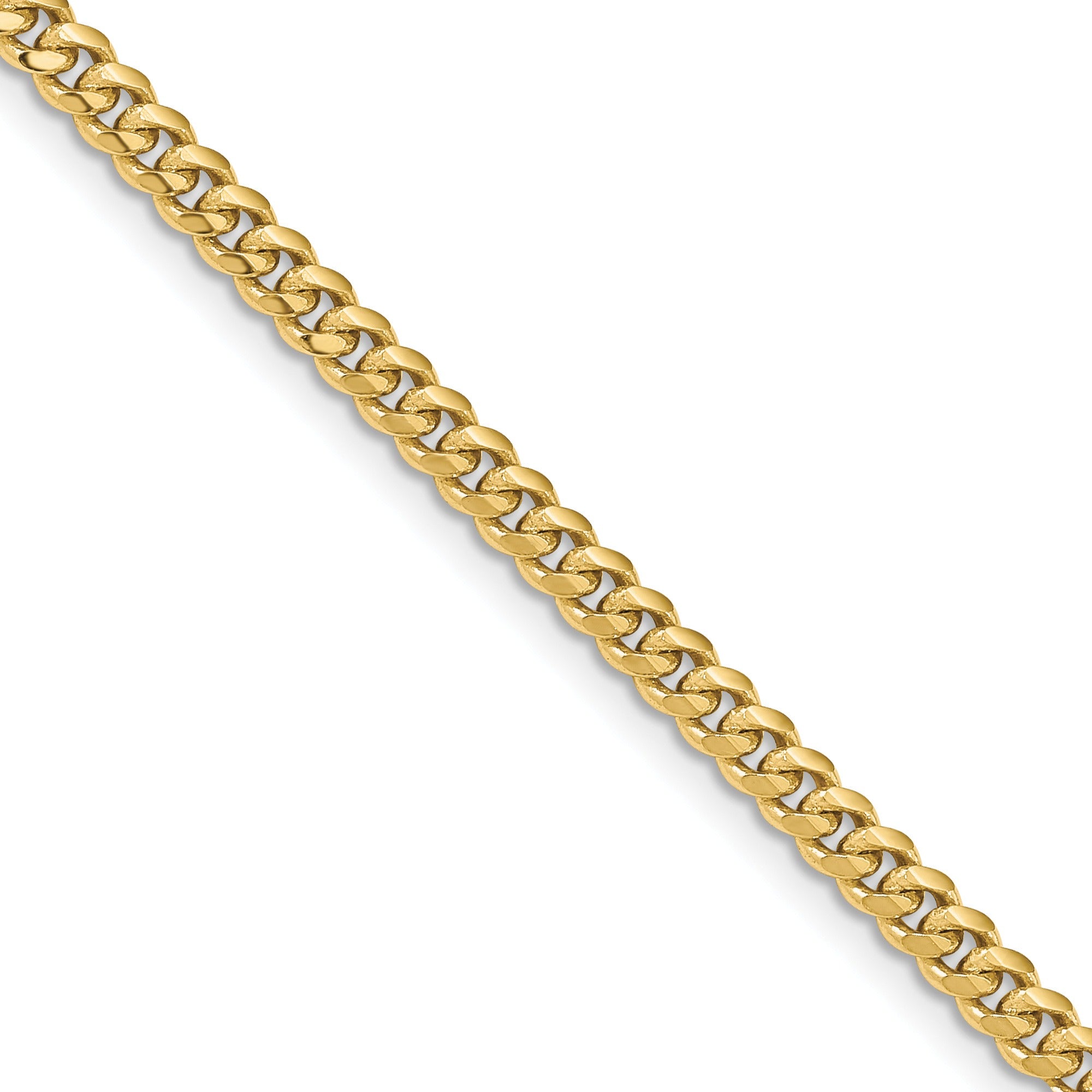 10k Gold Cuban Chain Necklace 18 inch