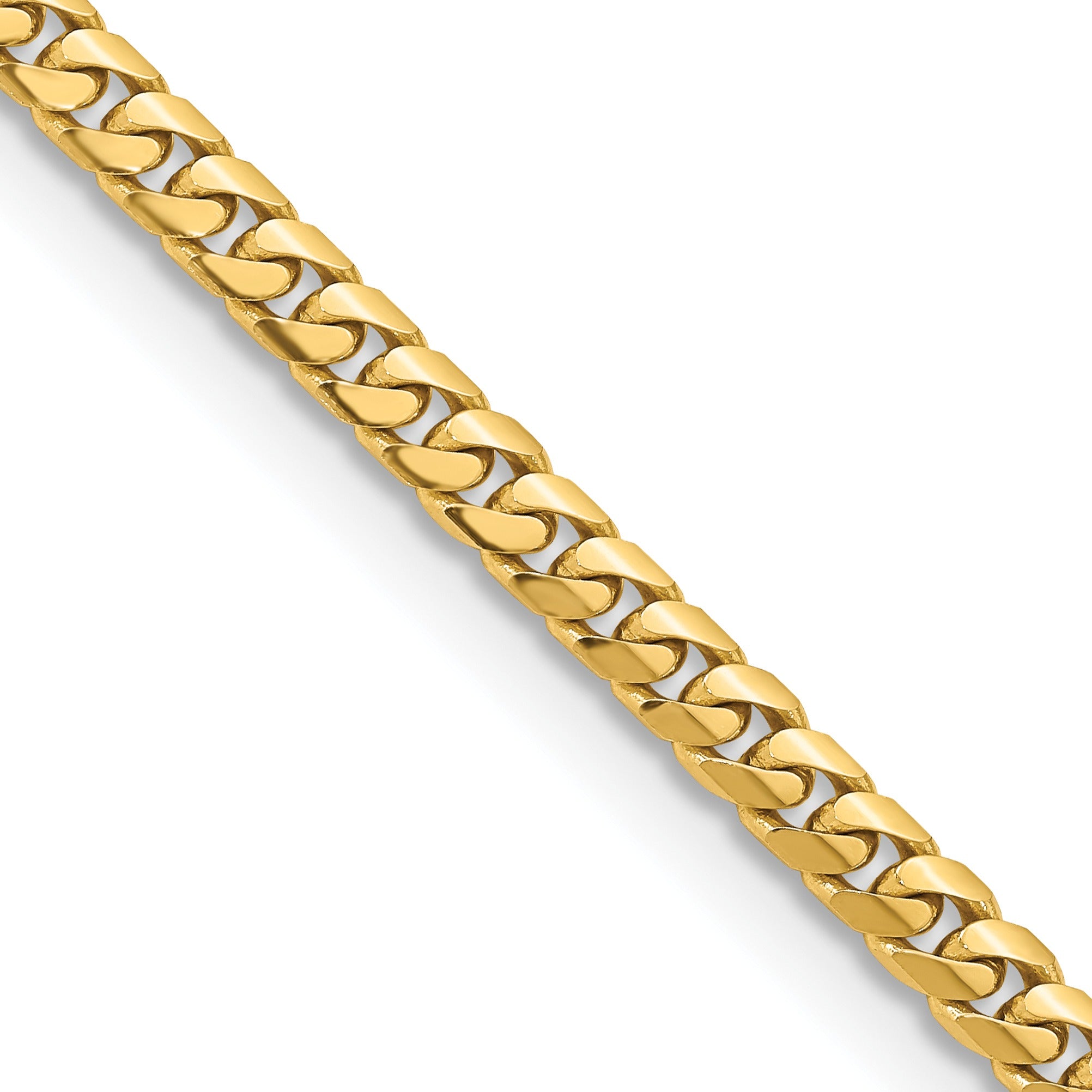 Cuban 20 inch Chain Necklace 14k Gold