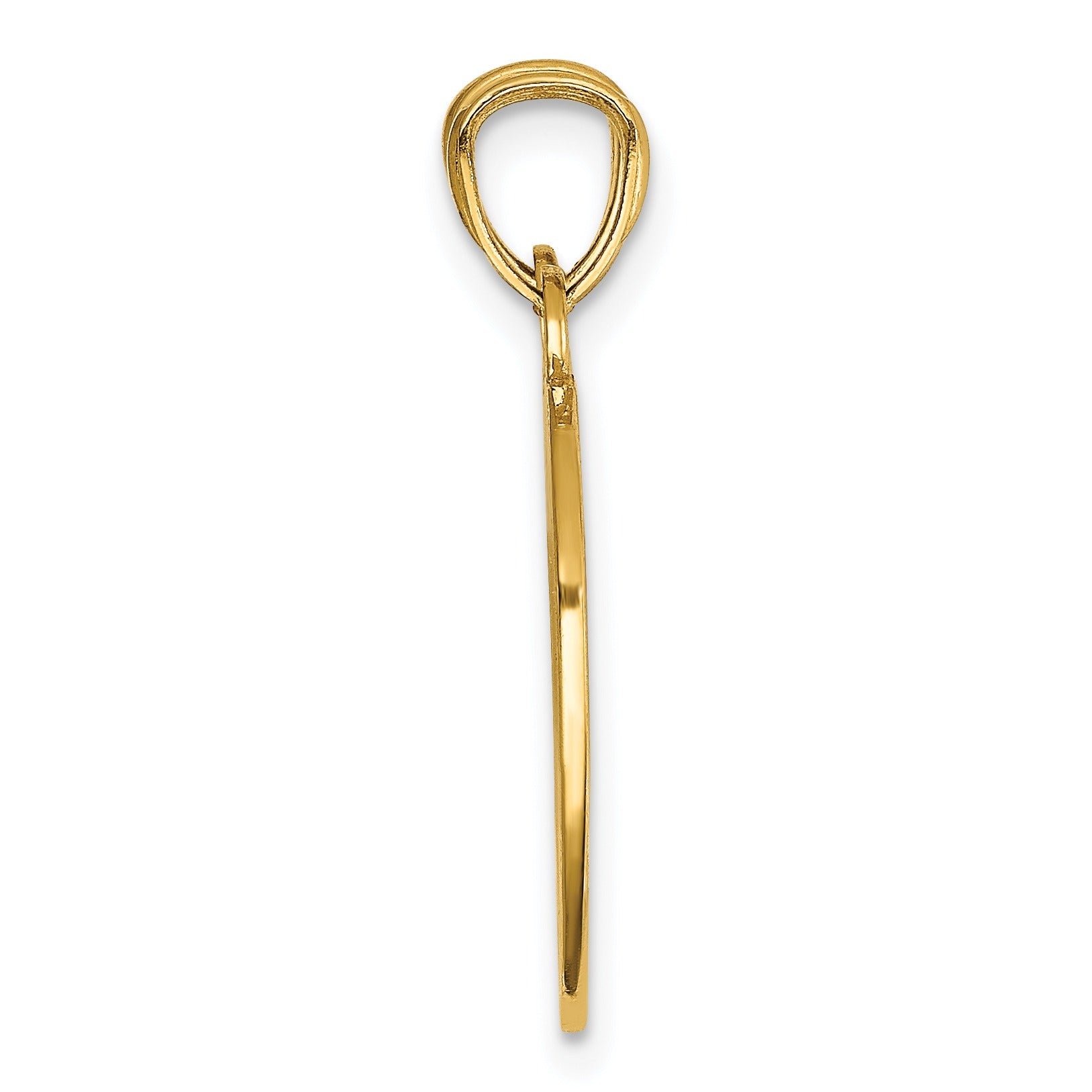 14k Gold BEST FRIENDS Heart Break-Apart Pendant Fine Color Jewels