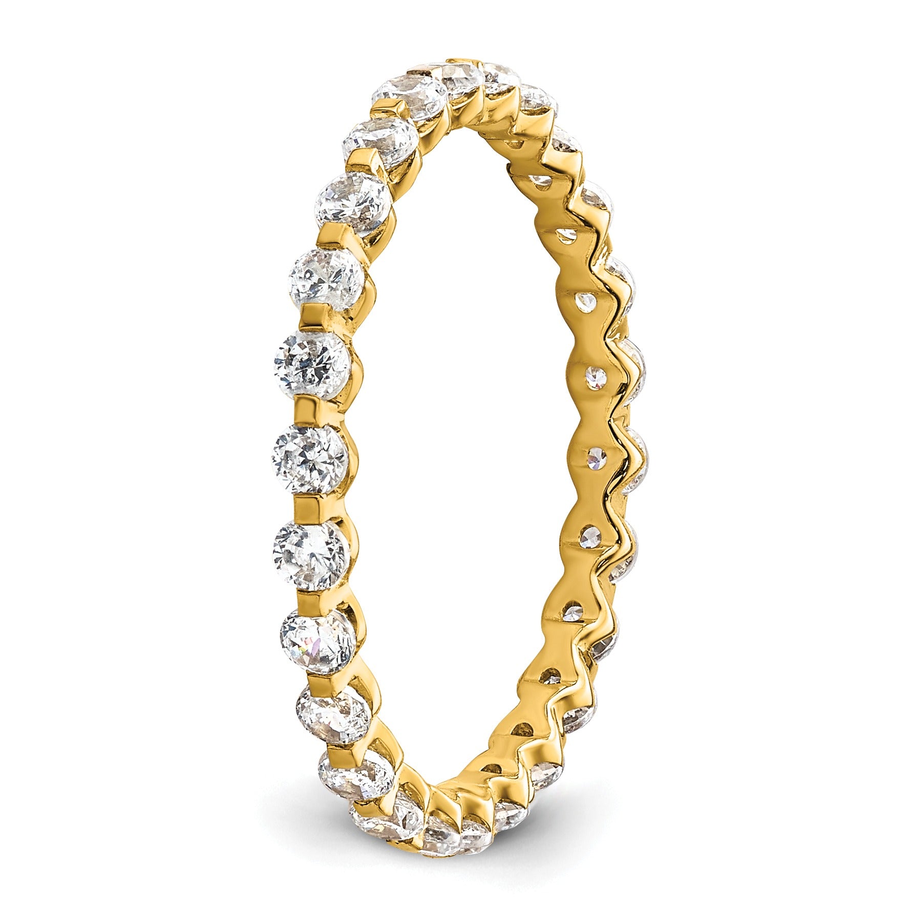 14k Gold Lab Grown Diamond Eternity Band Ring