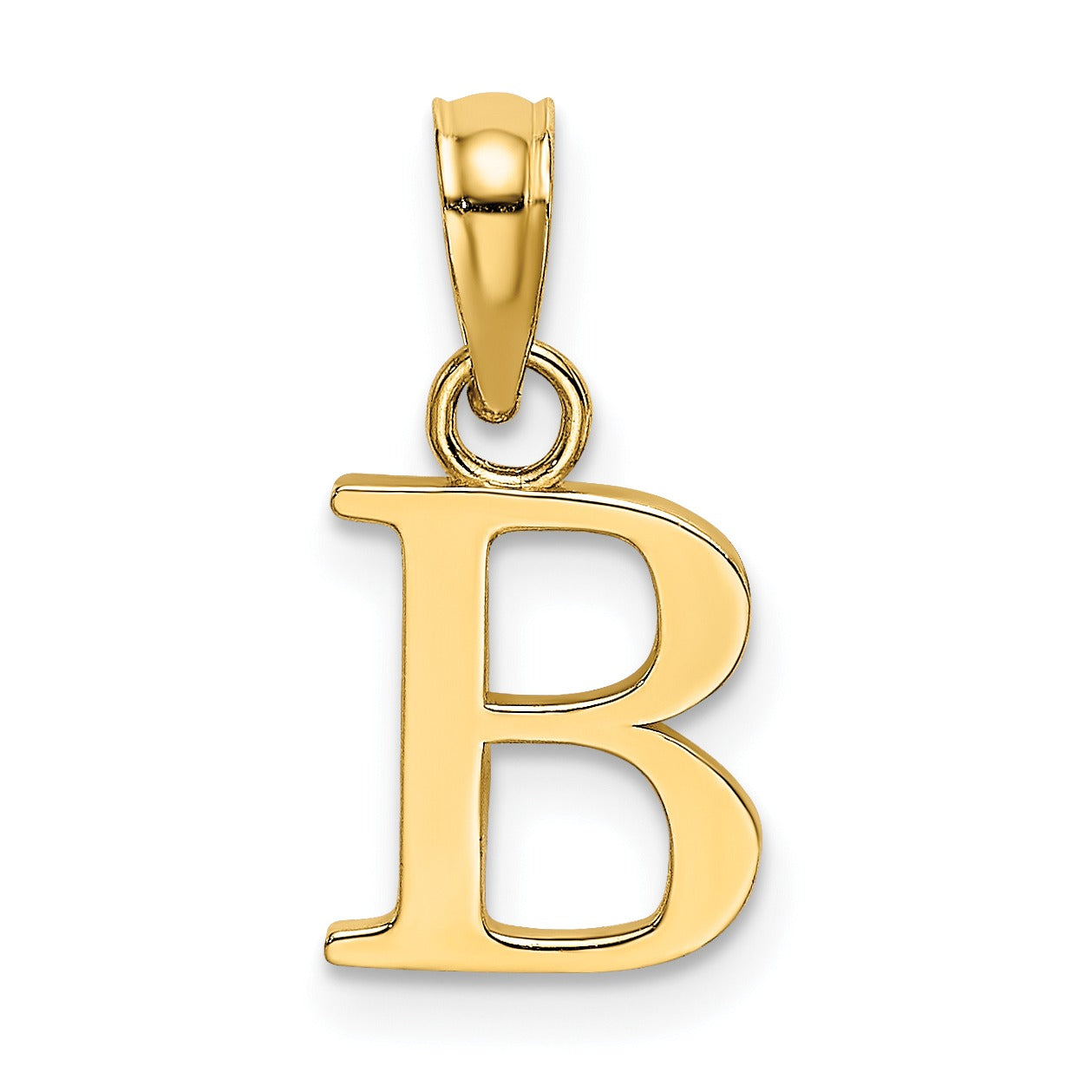 14k Gold Block Initial Letter Pendants Fine Color Jewels