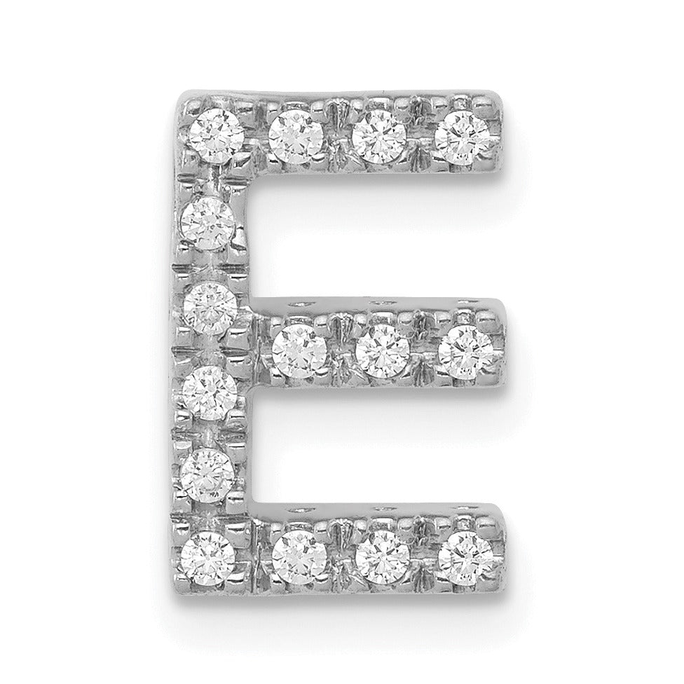 Natural Diamond Initial Charm Pendant