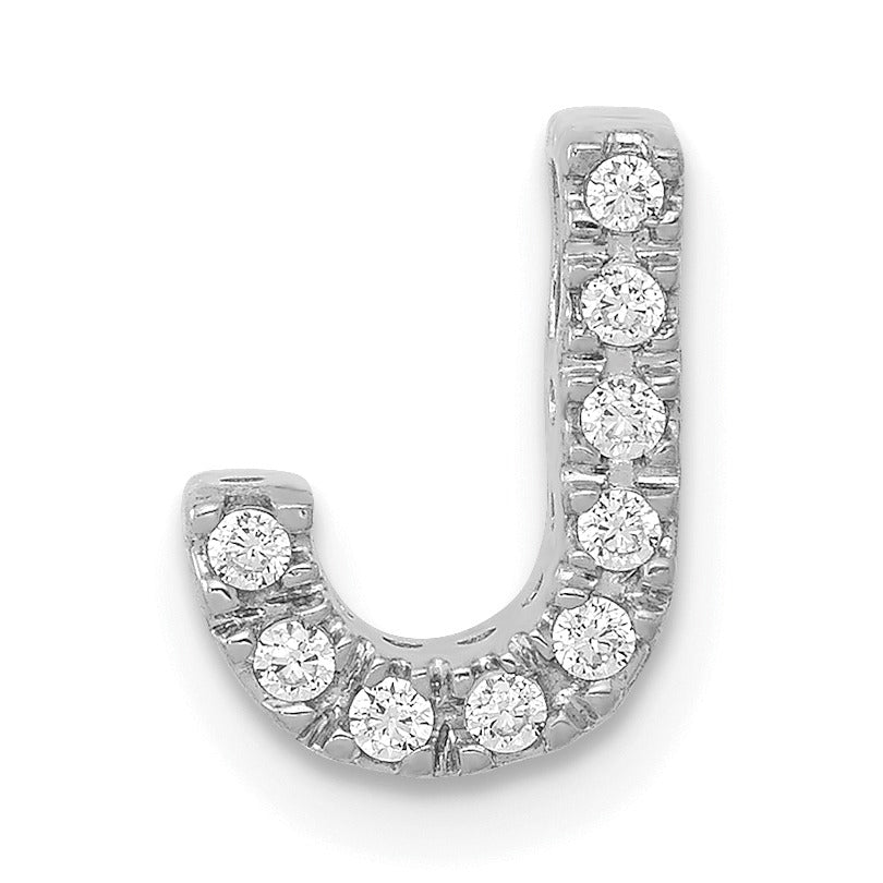 Natural Diamond Initial Charm Pendant
