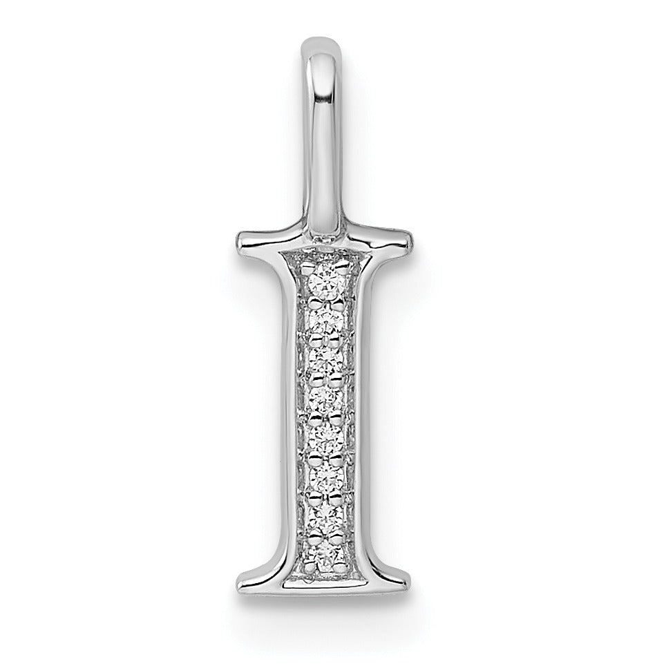 Natural Diamond Initial Letter 14k Gold Pendant Fine Color Jewels
