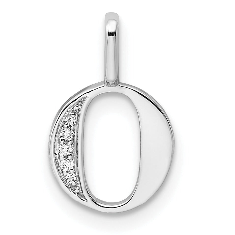 Natural Diamond Initial Letter 14k Gold Pendant Fine Color Jewels