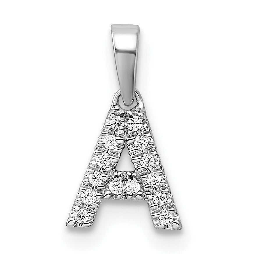 Natural Diamond Initials Bail Pendants