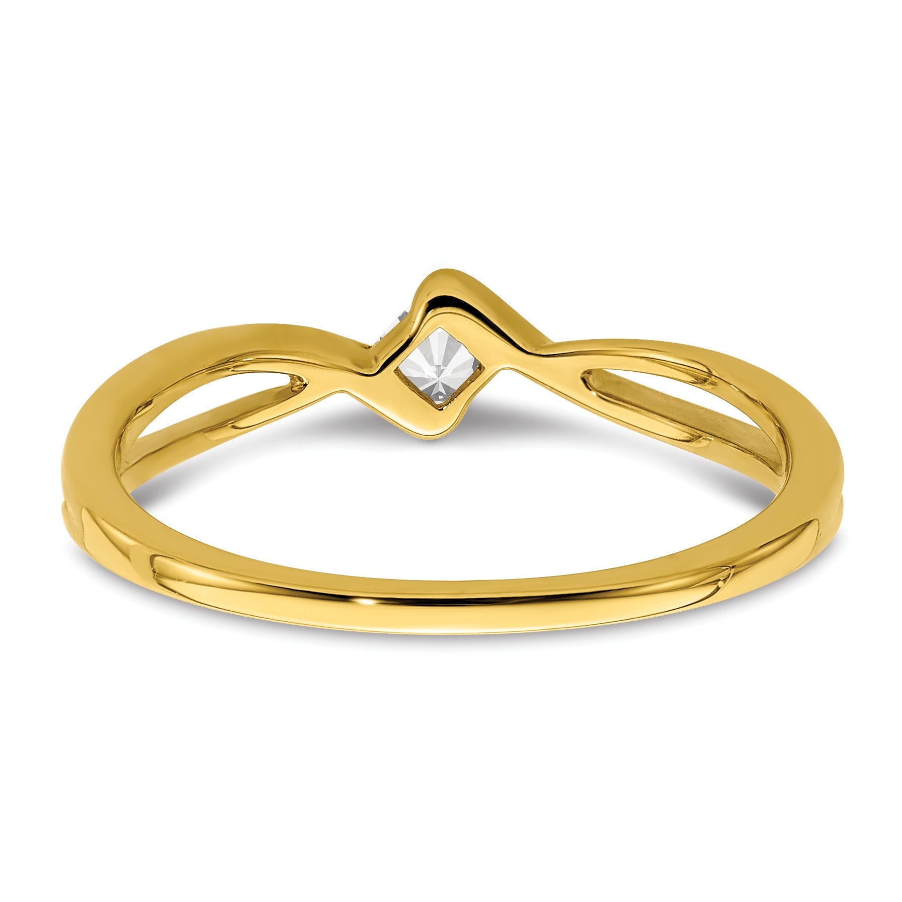 14k Lab Grown Diamond Engagement Ring 1/6 carat