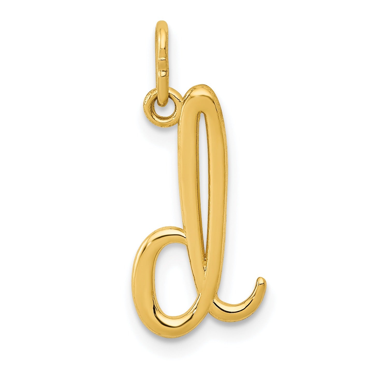 14k Yellow Gold Letter Initial Charm Pendant Fine Color Jewels