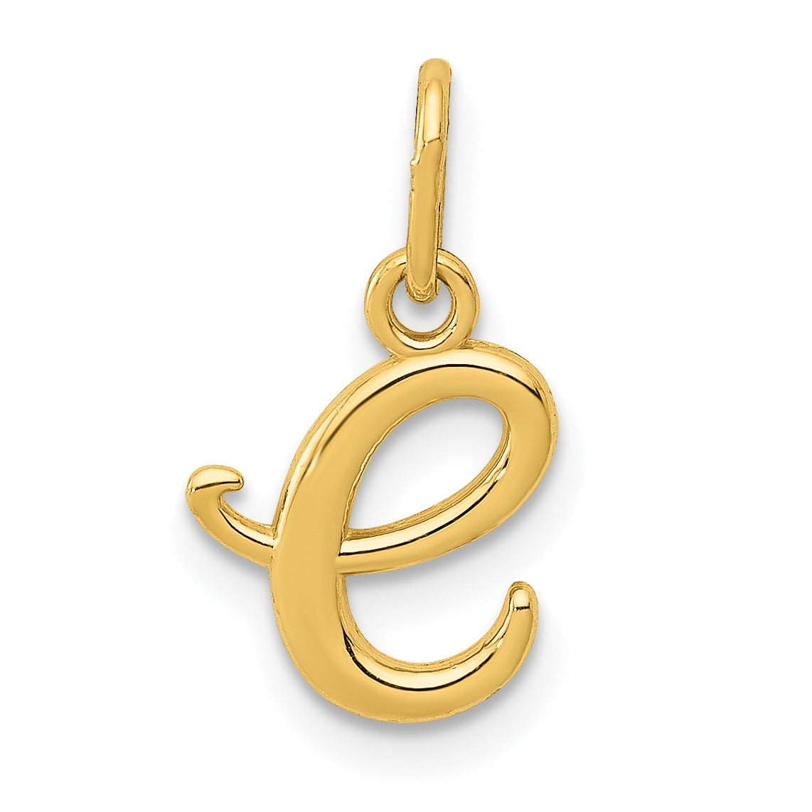 14k Yellow Gold Letter Initial Charm Pendant Fine Color Jewels