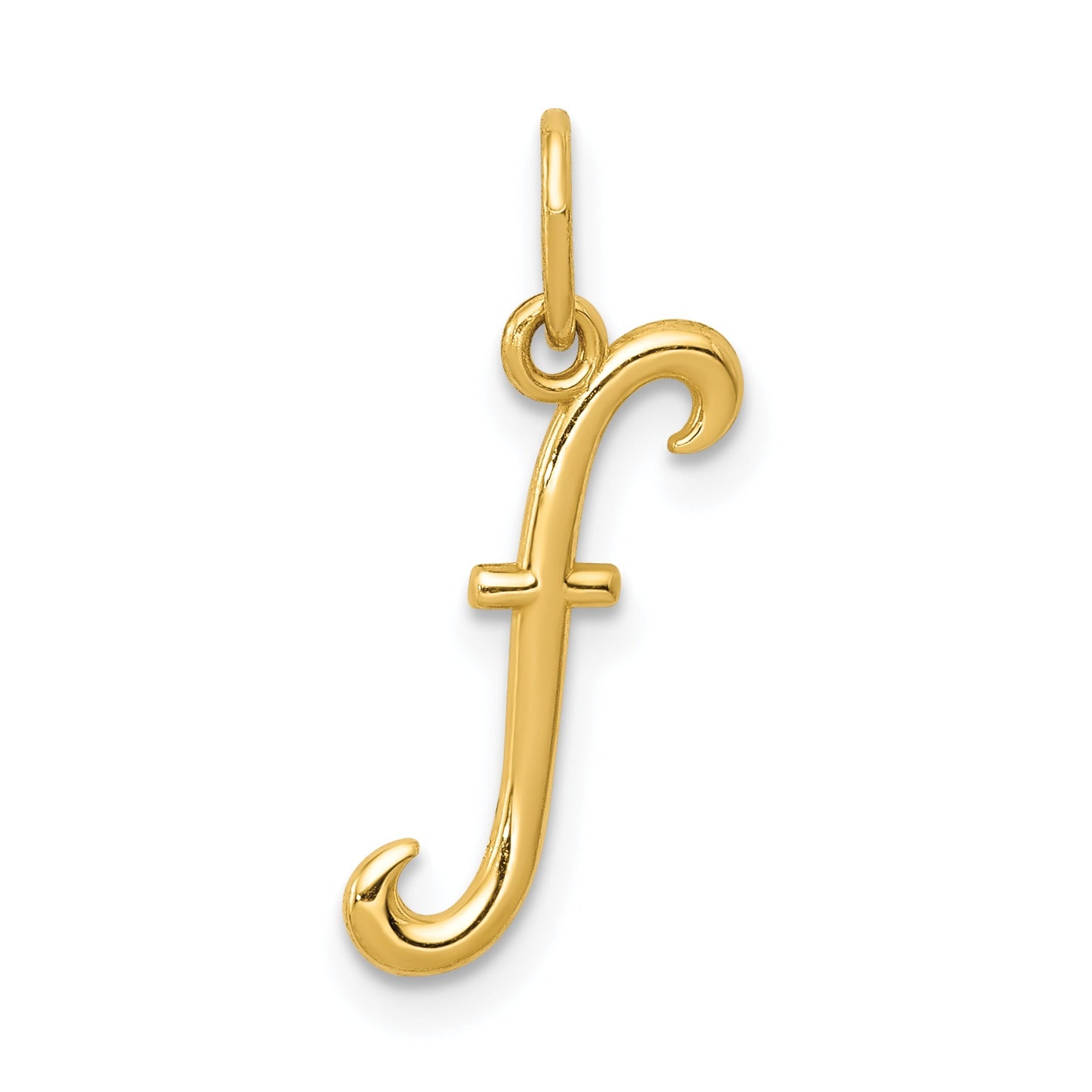 14k Yellow Gold Letter Initial Charm Pendant Fine Color Jewels