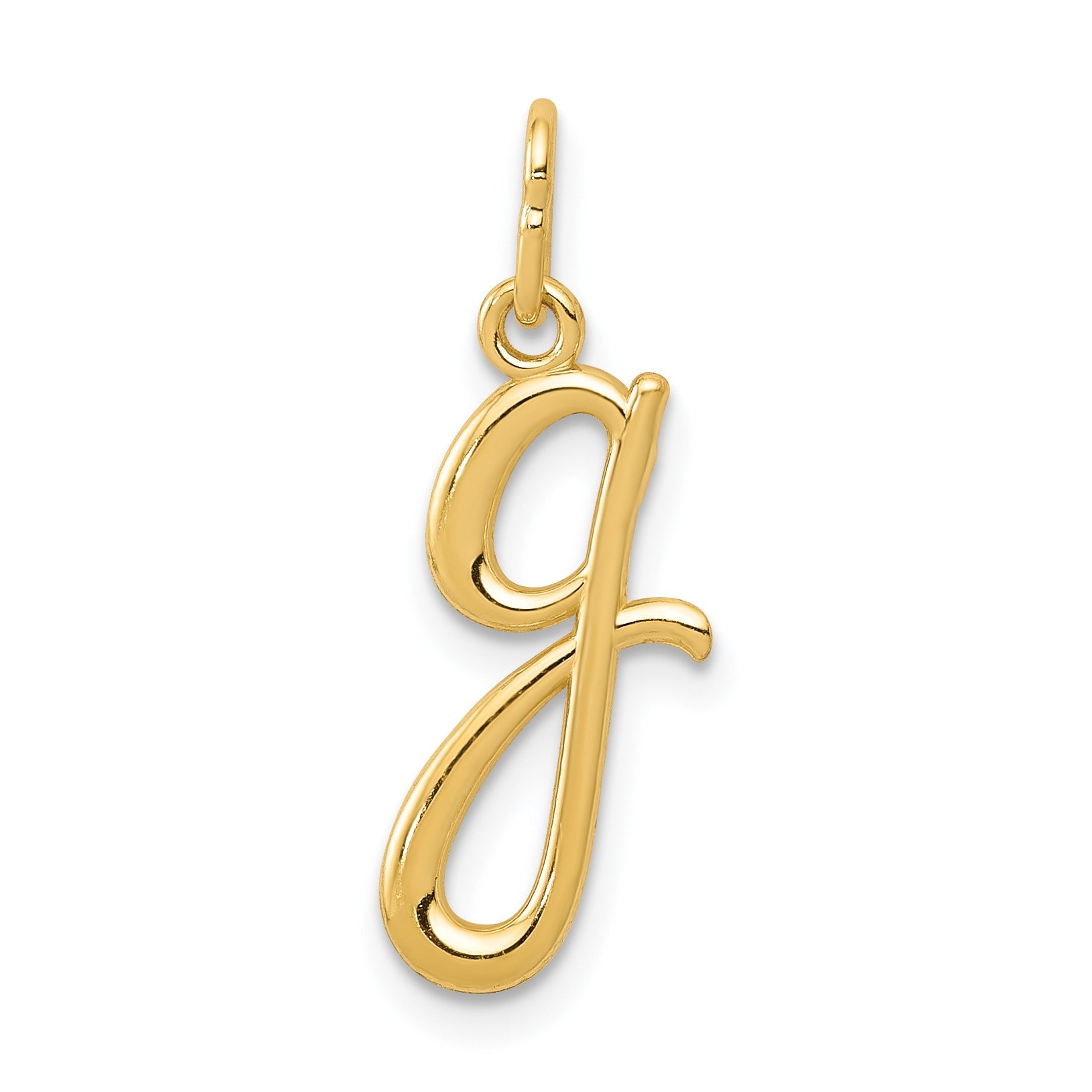 14k Yellow Gold Letter Initial Charm Pendant Fine Color Jewels