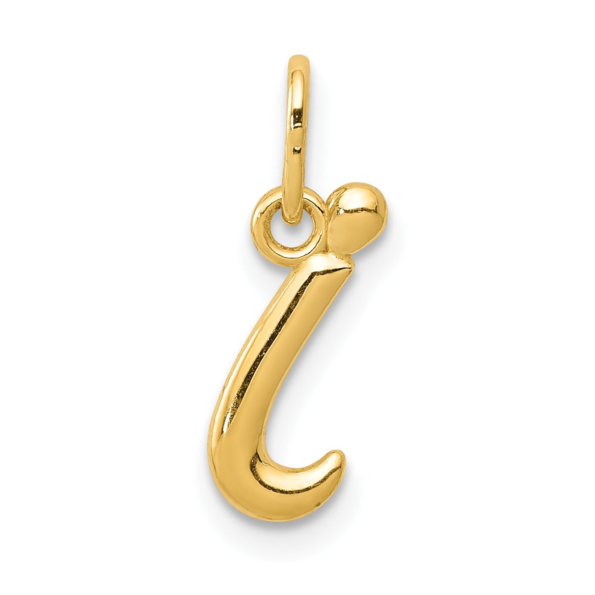 14k Yellow Gold Letter Initial Charm Pendant Fine Color Jewels