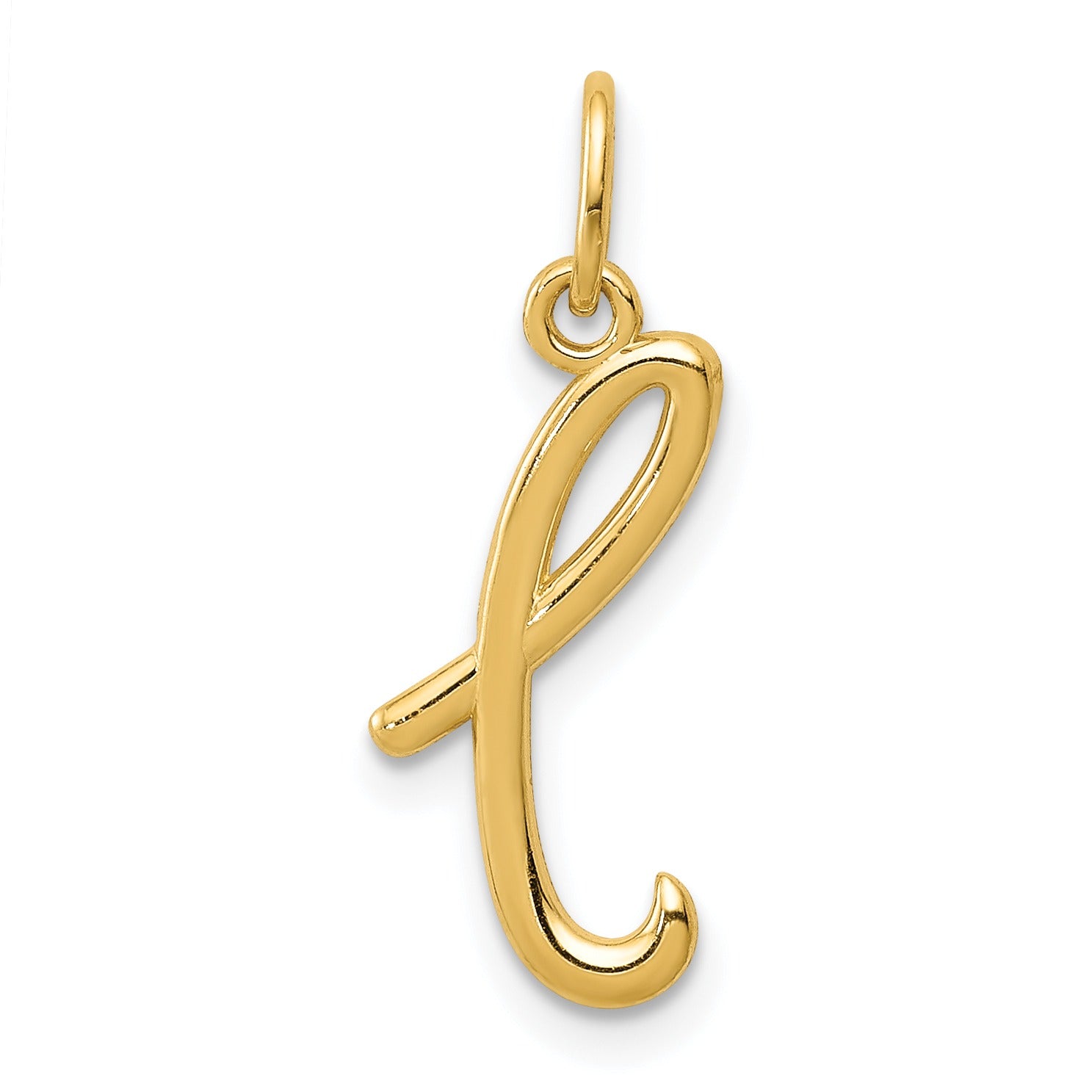 14k Yellow Gold Letter Initial Charm Pendant Fine Color Jewels