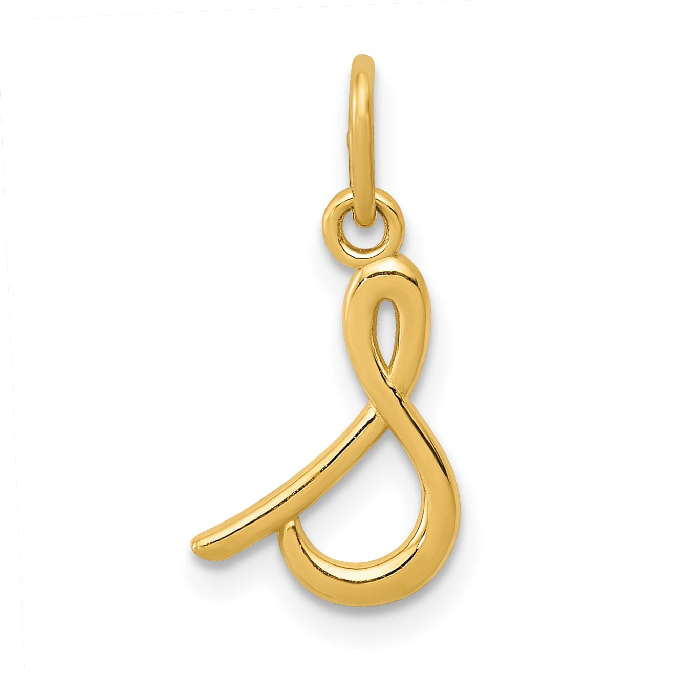 14k Yellow Gold Letter Initial Charm Pendant Fine Color Jewels