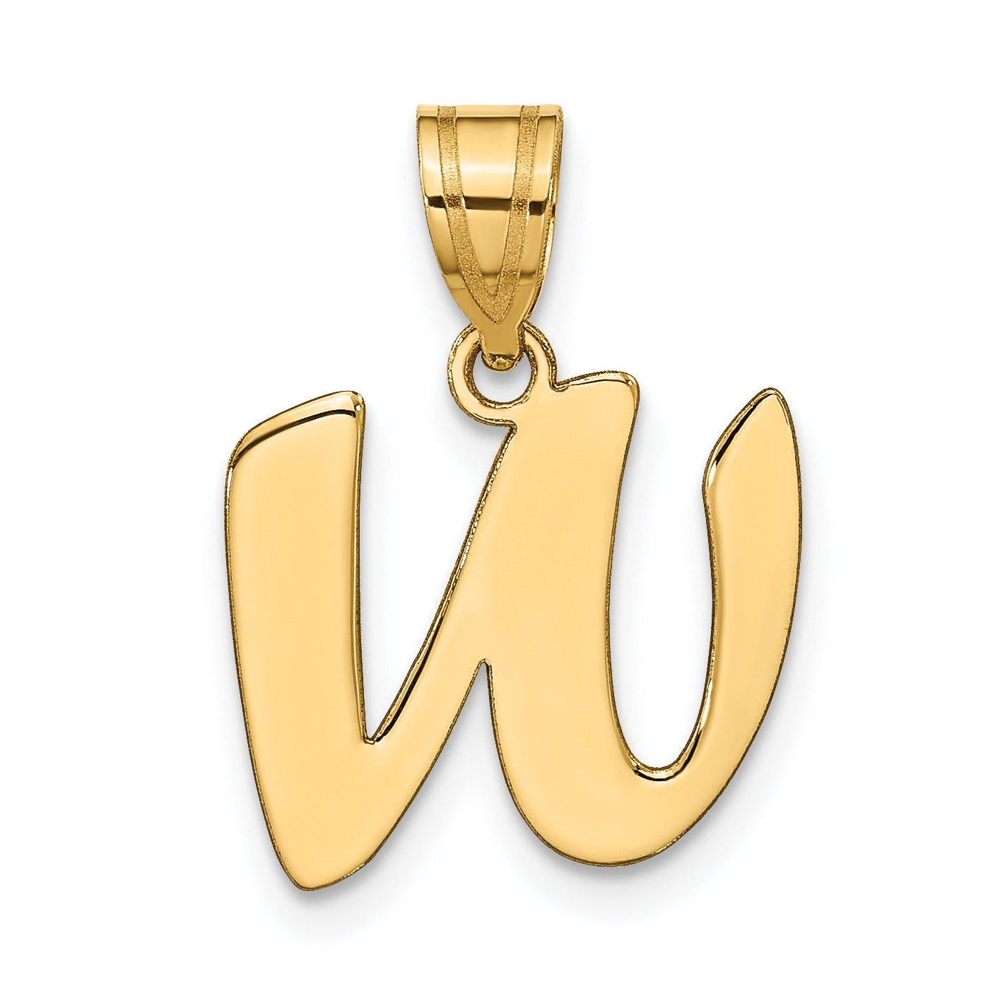 Gold Initial Pendant Fine Color Jewels