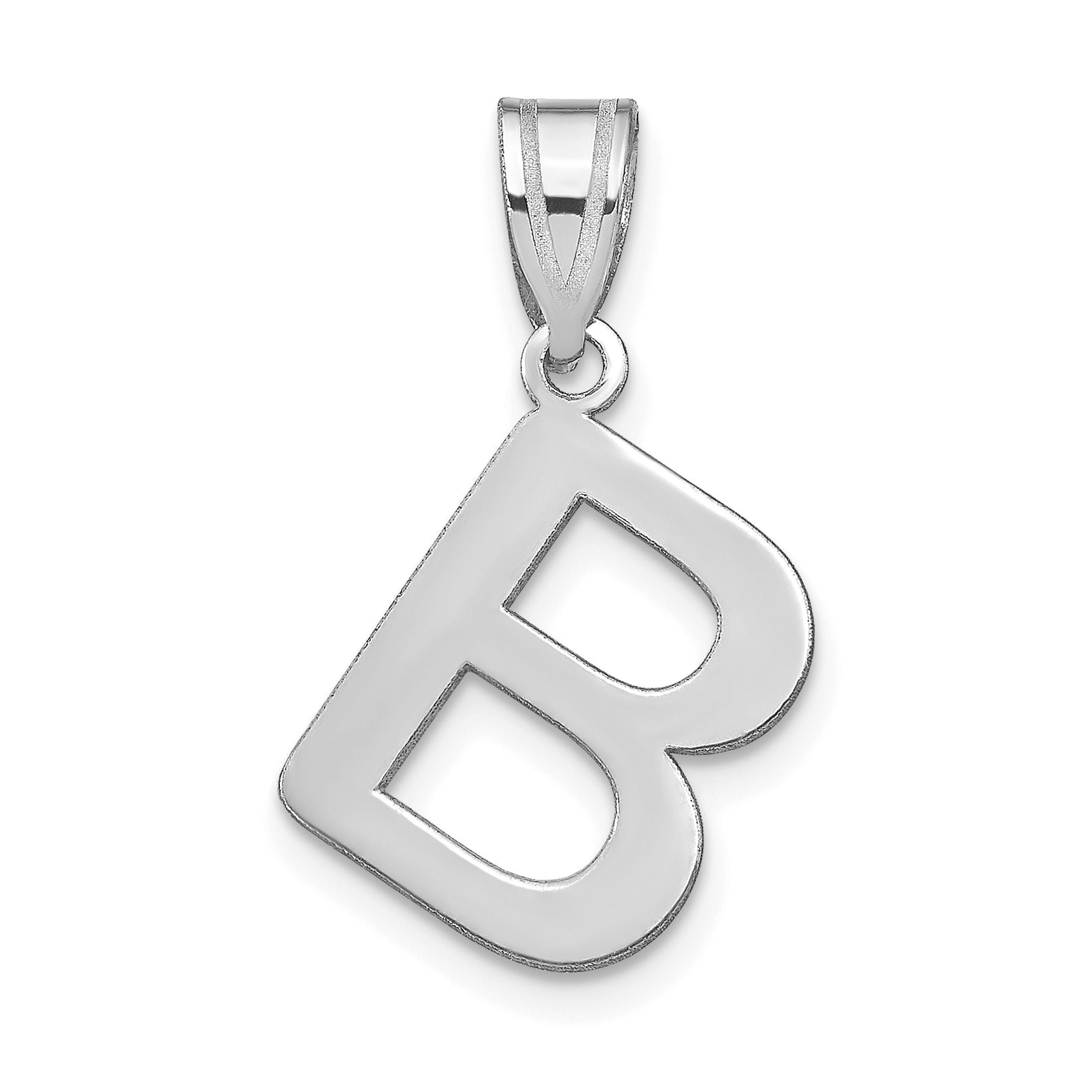 14K Gold Bubble Letter Initial Pendant Fine Color Jewels