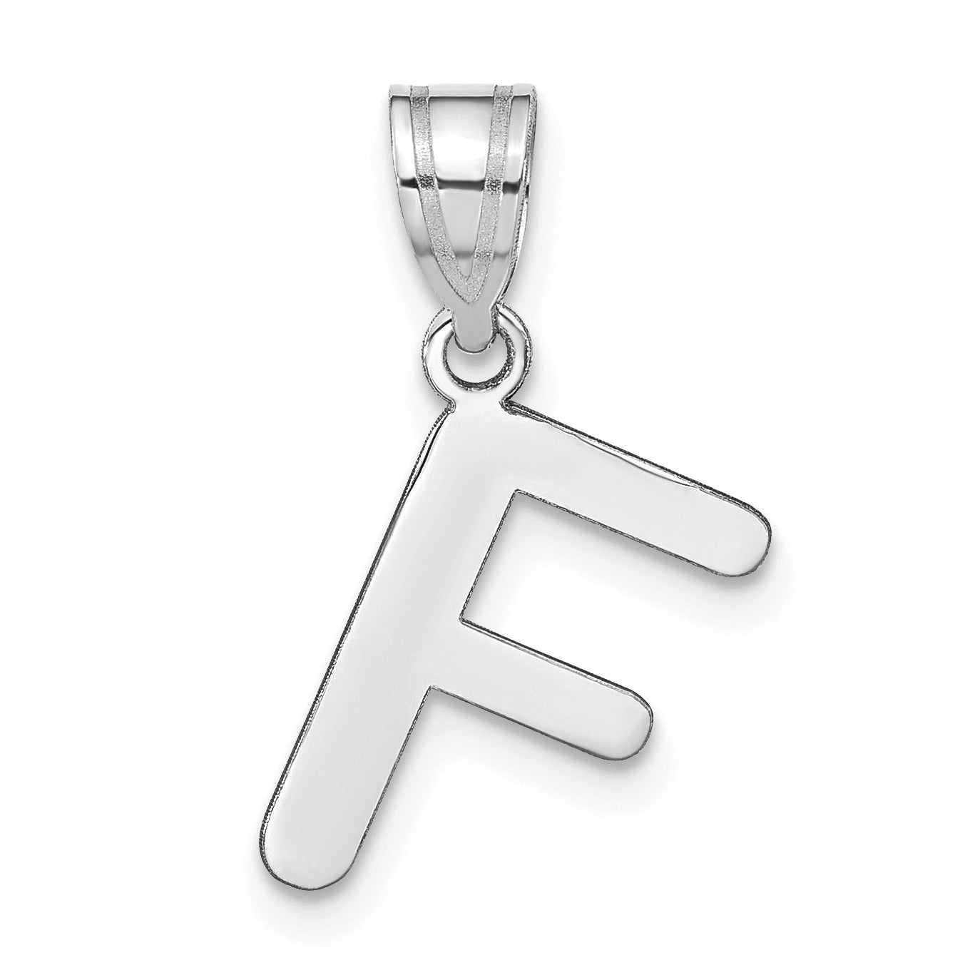 14K Gold Bubble Letter Initial Pendant Fine Color Jewels