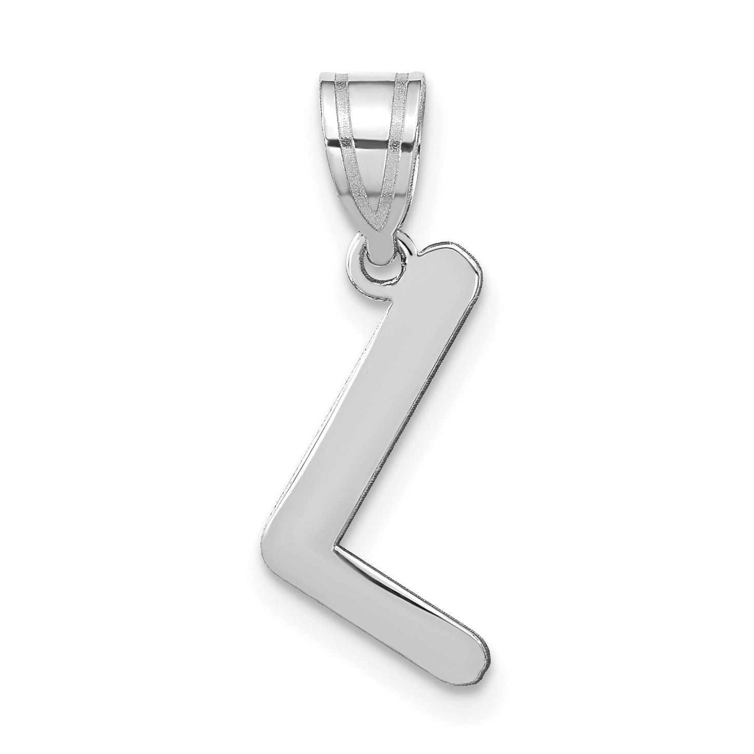 14K Gold Bubble Letter Initial Pendant Fine Color Jewels