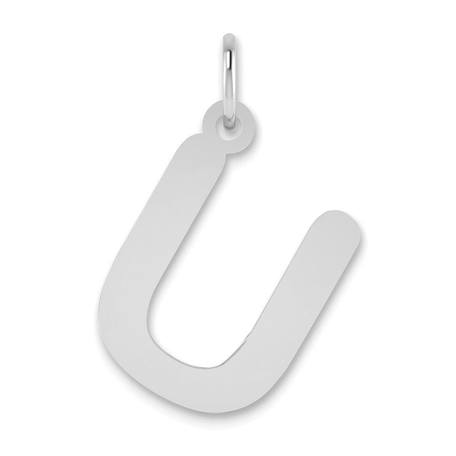 14K Gold Bubble Letter Initial Pendant Fine Color Jewels